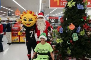 Campbell with Spirit and Santa