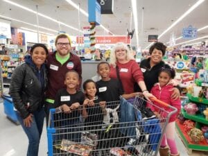 Some of our CCC Volunteers shopping 